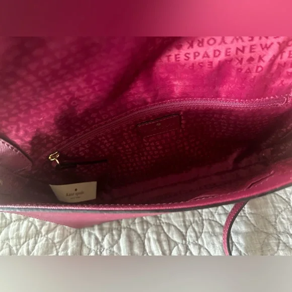 Kate Spade Burgundy Crossbody Bag - Picture 3 of 6